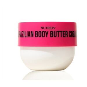 New! Nutrius Brazilian Body Butter Cream Berry Bliss , 6 FL OZ